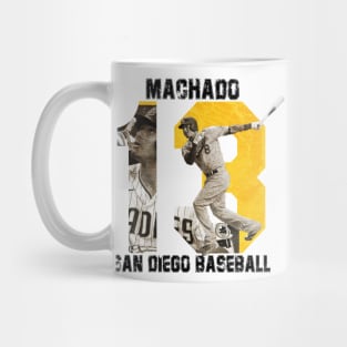 San Diego Padres-Machado White Mug